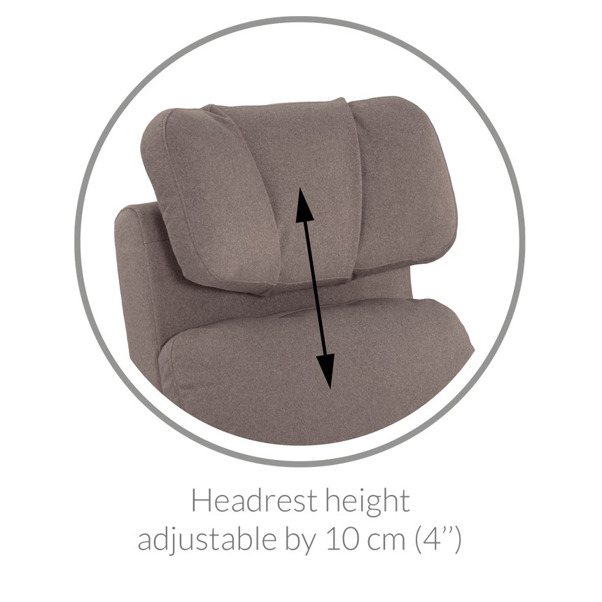 Fauteuil Berçant Inclinable Pivotant Hailey Arlo Pearl avec Mécanisme Électrique (Tissu résistant aux taches)-Jaymar BB-JAM-527-ARLO-601-CLÉMENT