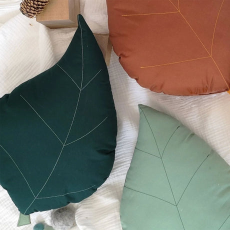 Coussin Feuille de Frêne - Vert-The Butter Flying-BUT-PILASHFOR-CLÉMENT