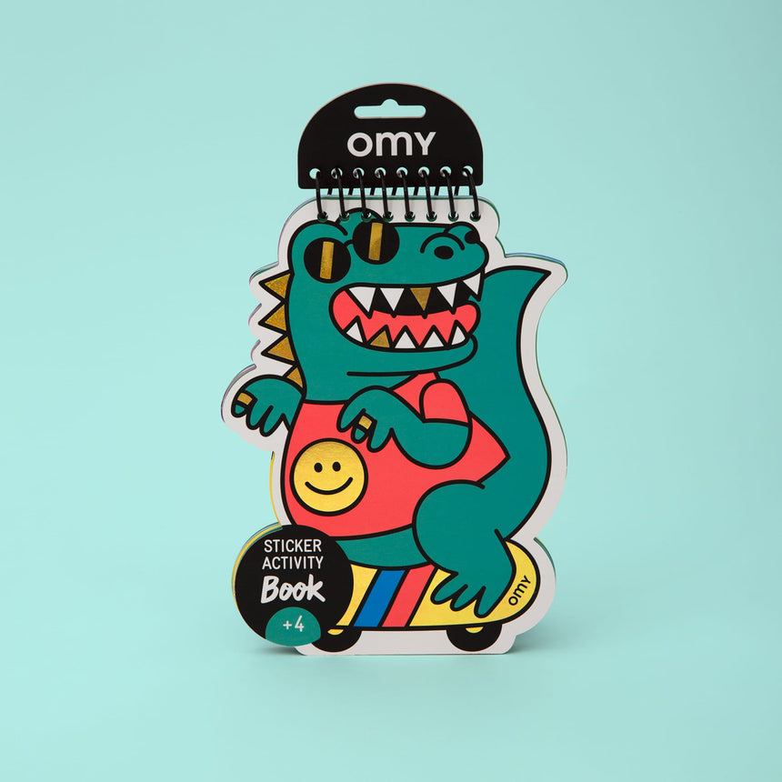 Livre d’Activités avec Autocollants - Dinos-OMY World-OMY-CAR11-CLÉMENT