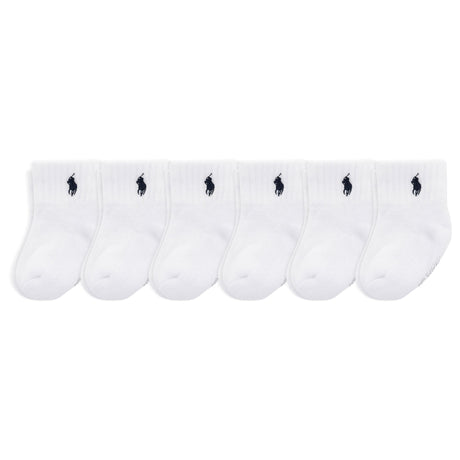 Bas Antidérapants (6) 6-24mois-Polo Ralph Lauren-Blanc-6-12 m-RLB-B624130IPK-CLÉMENT
